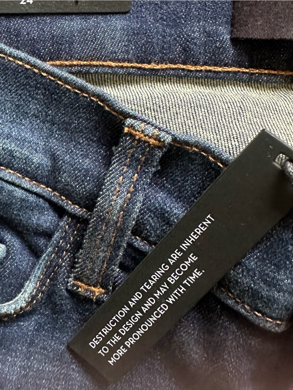 J Brand Skinny Distressed Jeans - Medium Blue - Picture 4 of 9